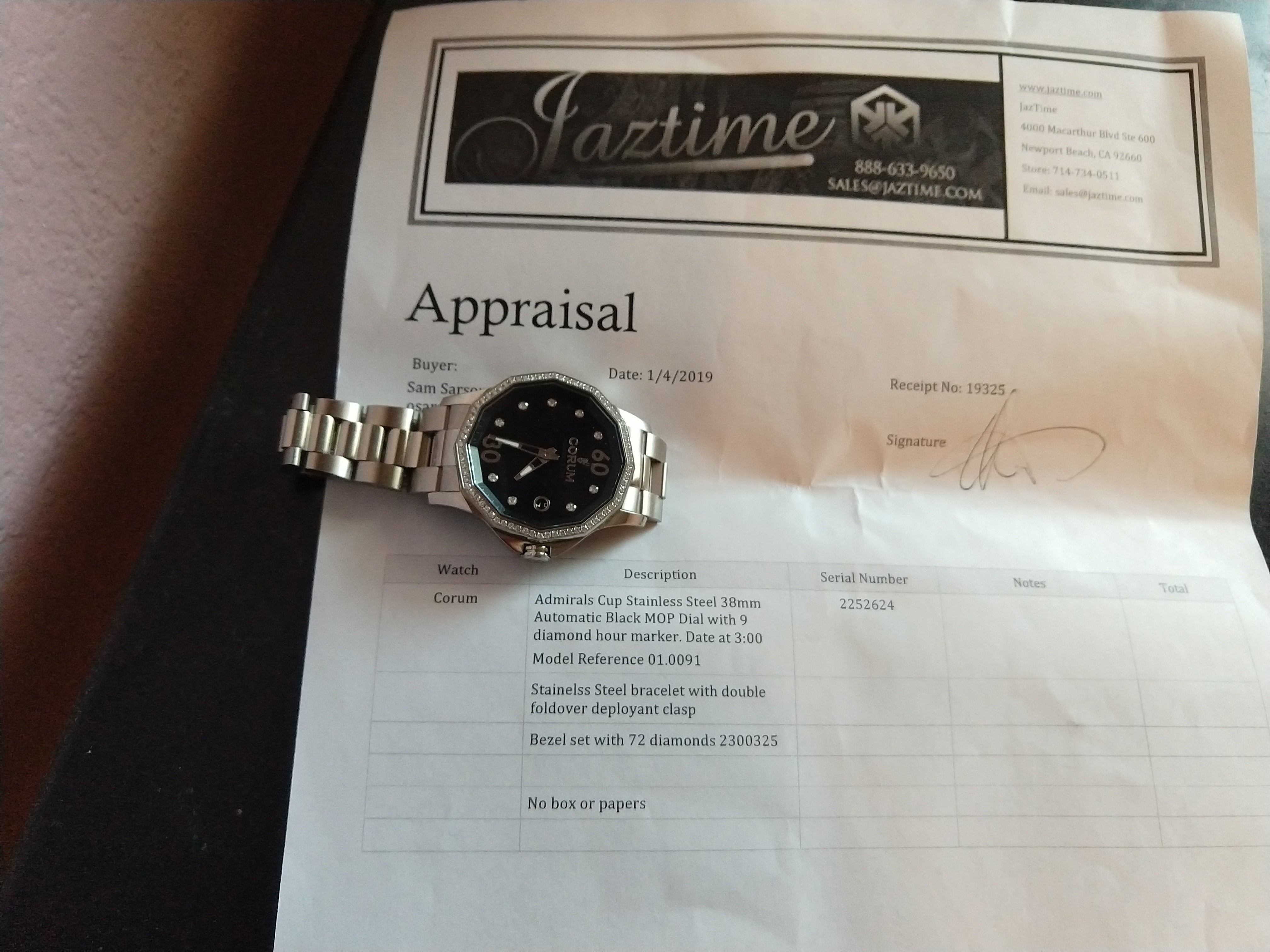 Corum Admiral's Cup Legend 38 Automatic Ladies Watch 082.101.29/V200 PN10 - dealzify.com